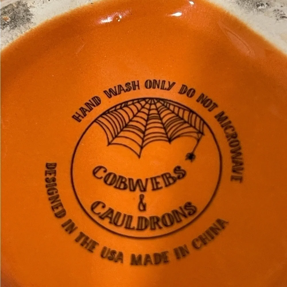 Cobwebs and Cauldrons Pumpkin Witch Mug with Witch’s Hat 7 inch 12 ounce